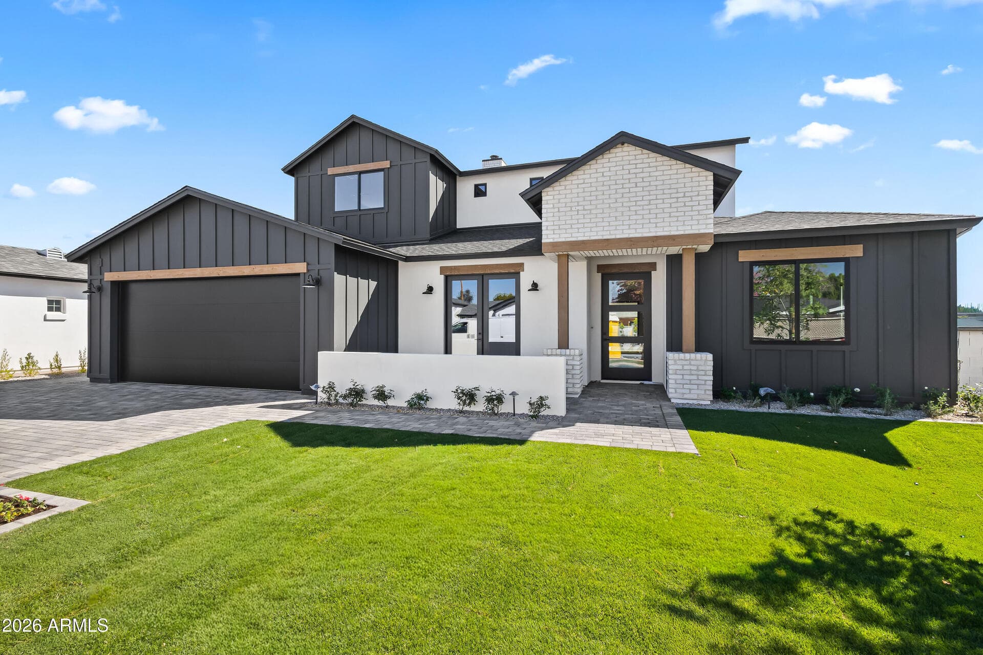 Arcadia home with upscale architecture